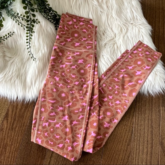 aerie Pants - OFFLINE by Aerie Leopard/ Cheetah Pink and Brown Leggings